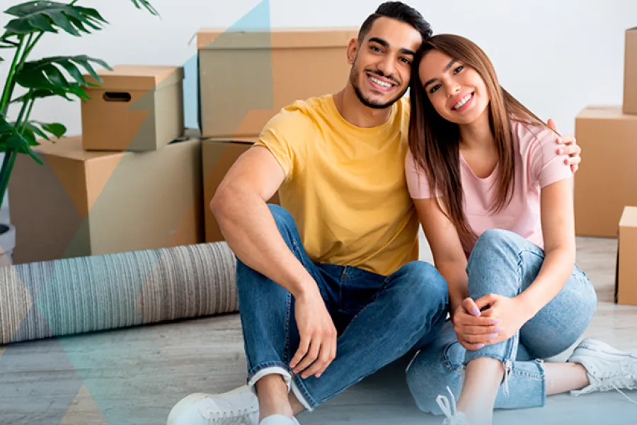 dois jovens primeira casa